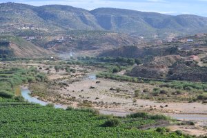 Oued Tinkert estuary at Tamri